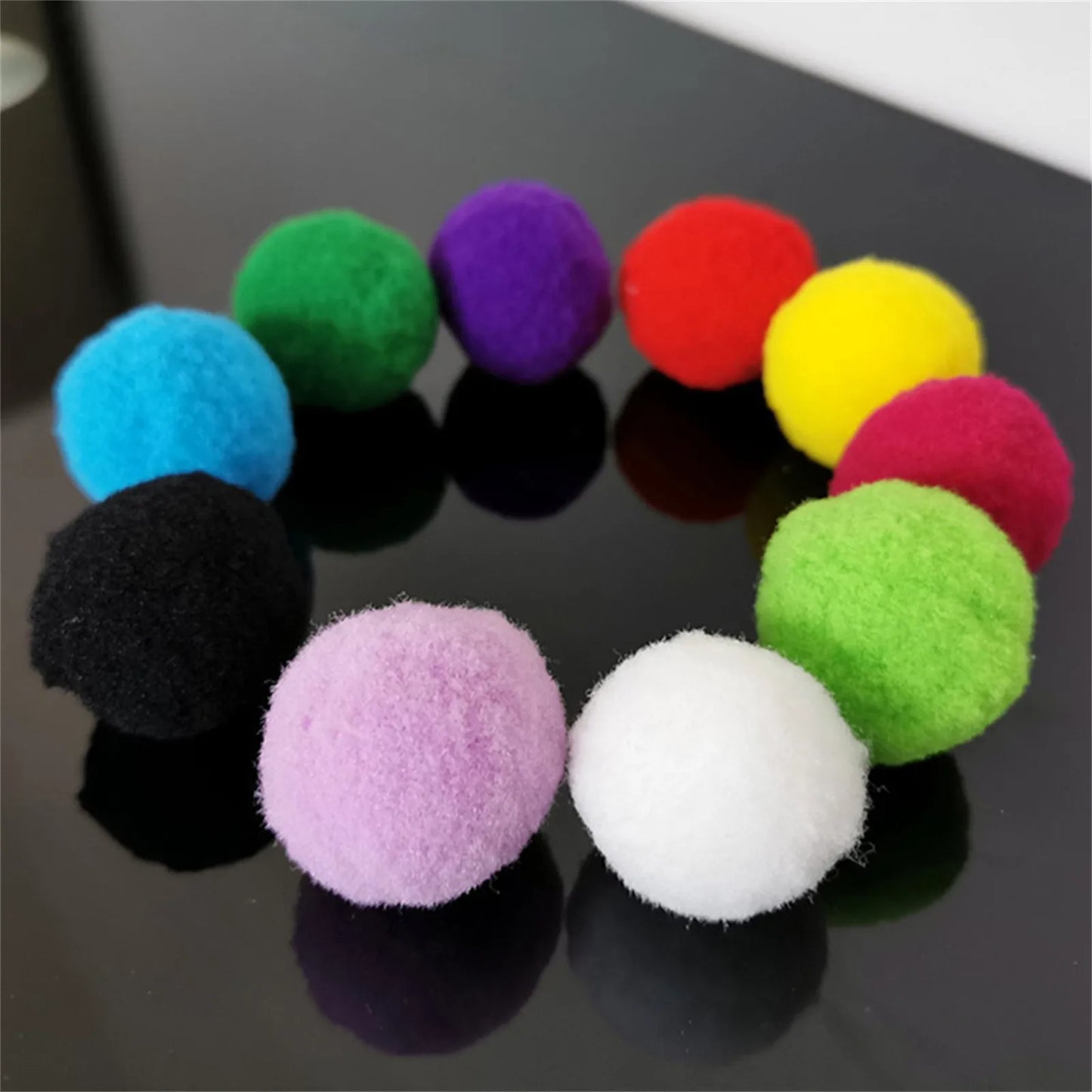 30-Piece Soft Plush Cat Toy Ball Set