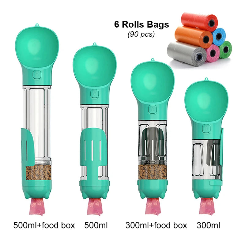 3-in-1 Pet Water Bottle & Feeder
