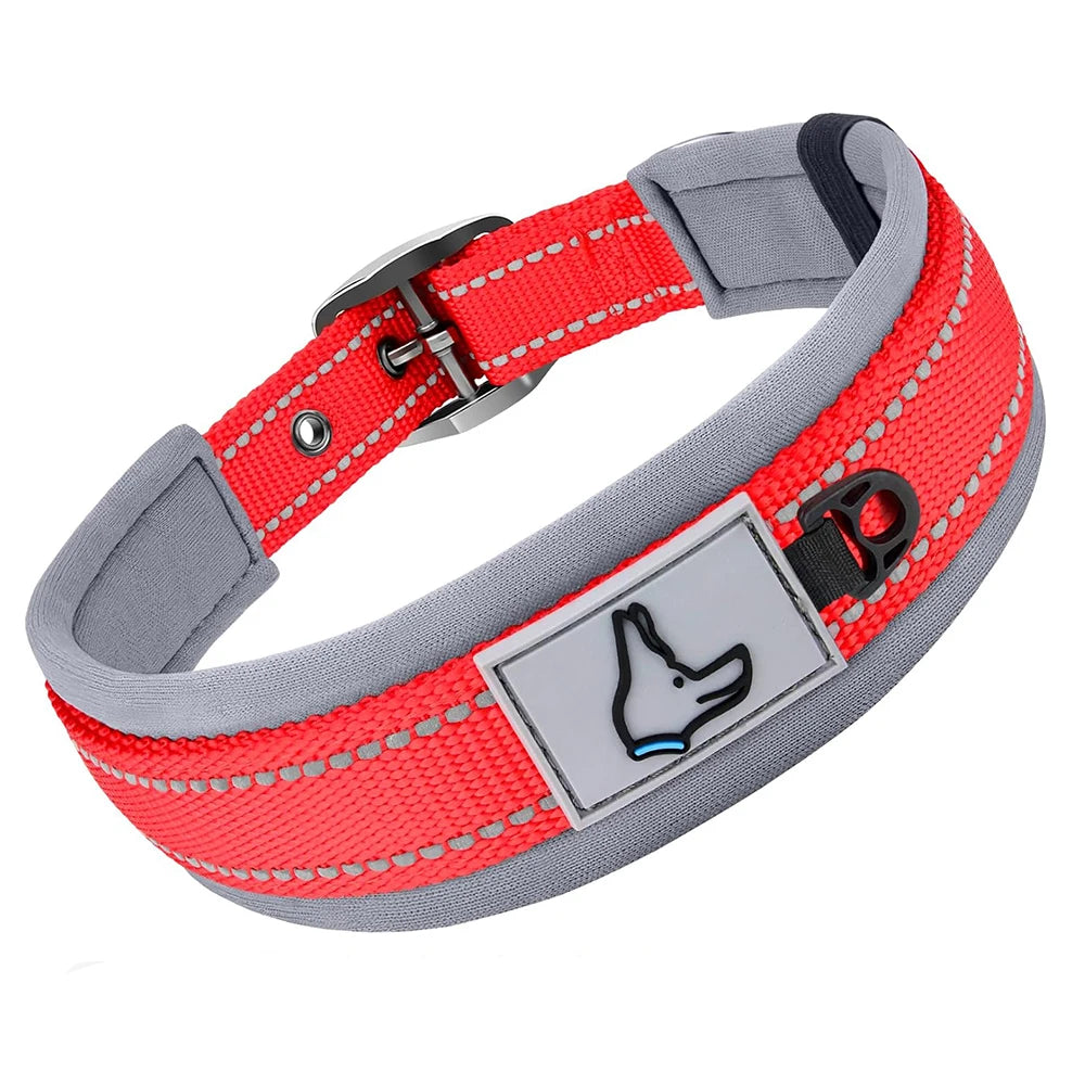 Reflective Padded Heavy-Duty Dog Collar