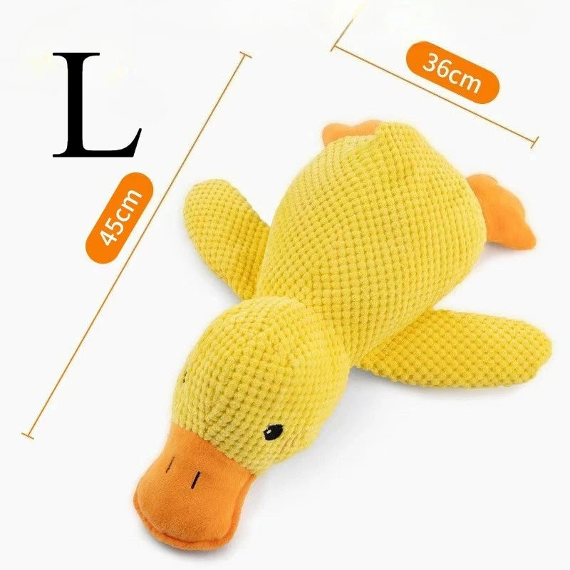 Durable Plush Duck Squeaky Dog Toy