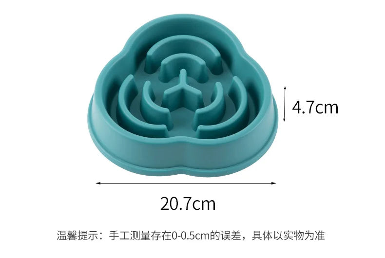 Non-Slip Slow Feeder Bowl for Dogs & Cats