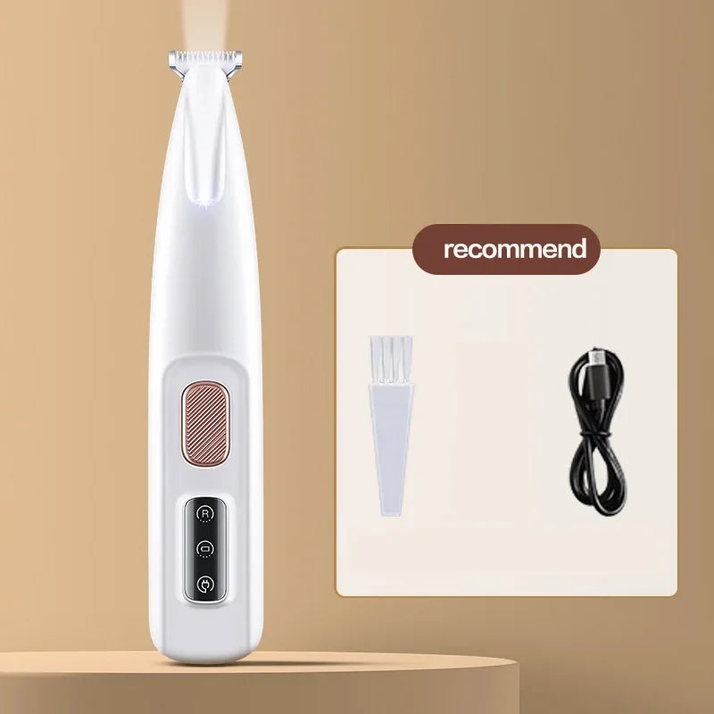 Waterproof Dog Paw Trimmer with LED Light