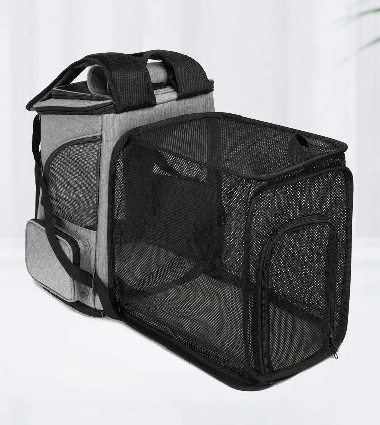 Expandable Breathable Pet Carrier Backpack