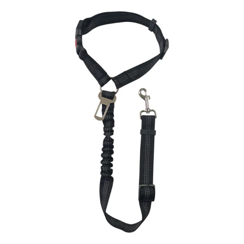 2-in-1 Adjustable Dog Car Seat Belt & Safety Leash