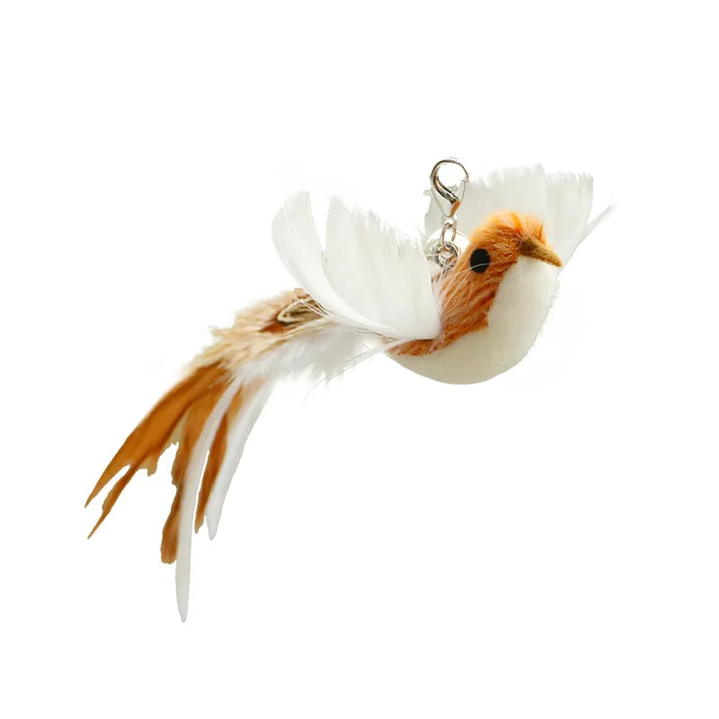 Hands-Free Suction Cup Feather Cat Wand Toy