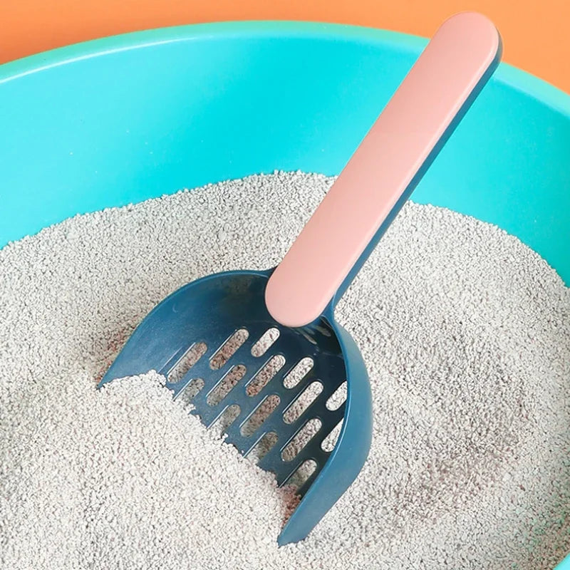Self-Cleaning Cat Litter Scoop with Holder