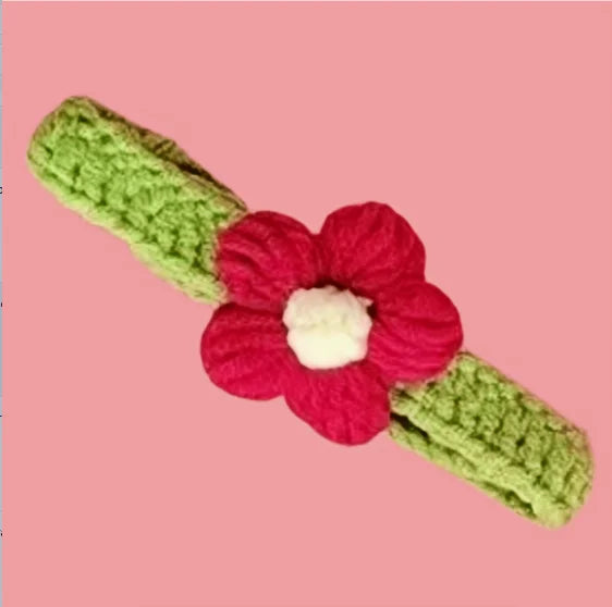 Crochet Flower Pet Collar