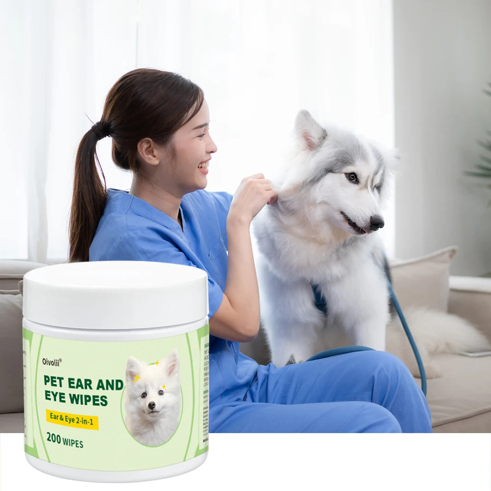 Pet Eye & Ear Cleaning Wipes (200 pcs)
