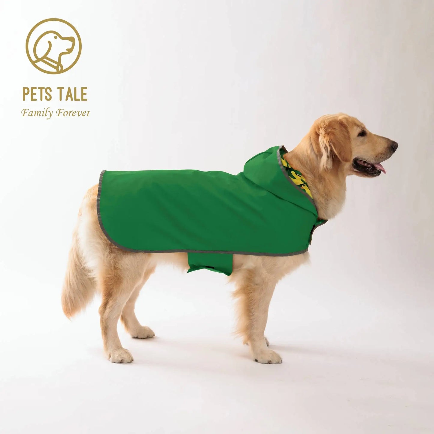 Double-Layer Reversible Dog Raincoat