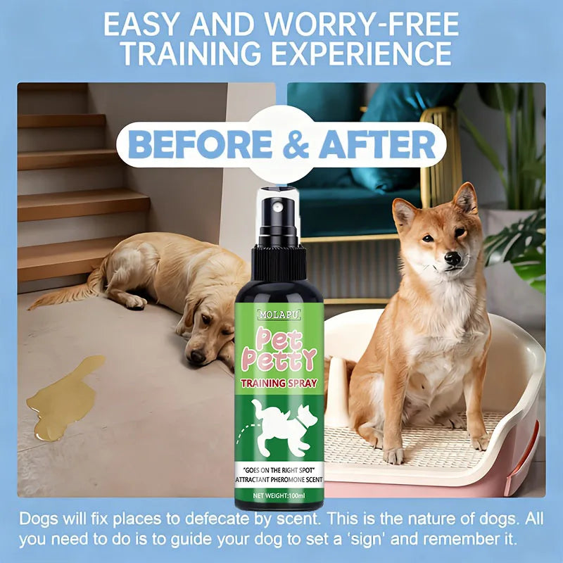 Pet Toilet Training Spray for Dogs & Cats