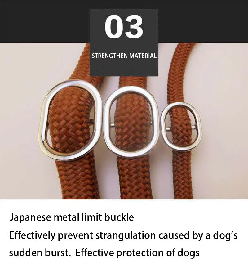 Heavy Duty Braided Slip Rope Dog Leash