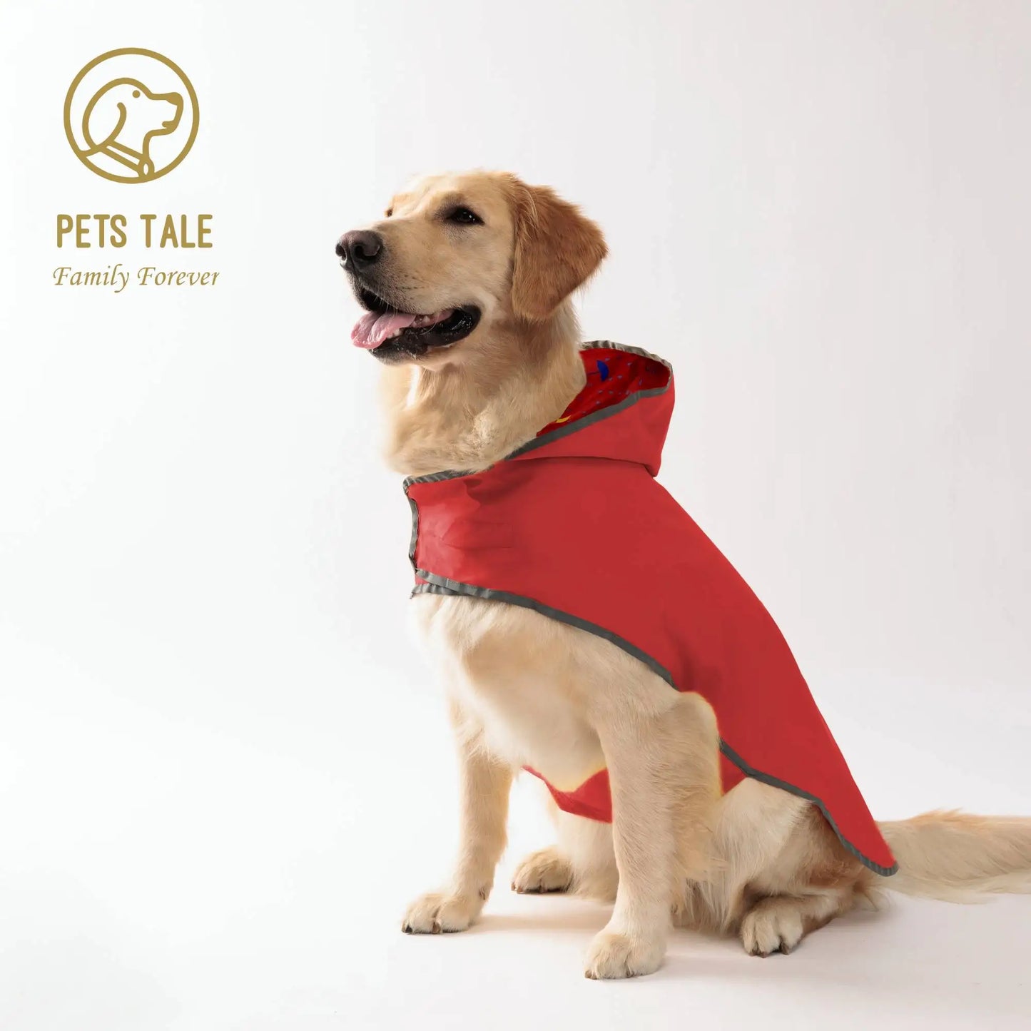 Double-Layer Reversible Dog Raincoat