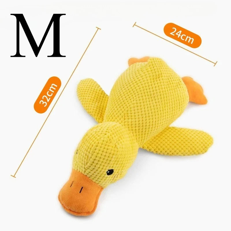 Durable Plush Duck Squeaky Dog Toy