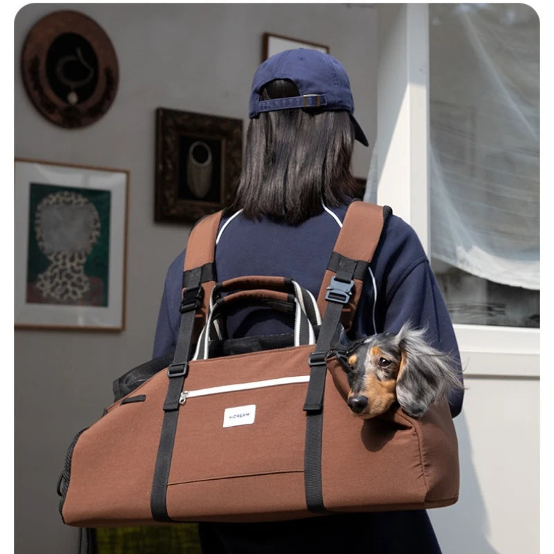 Nylon Dachshund Carrier Backpack