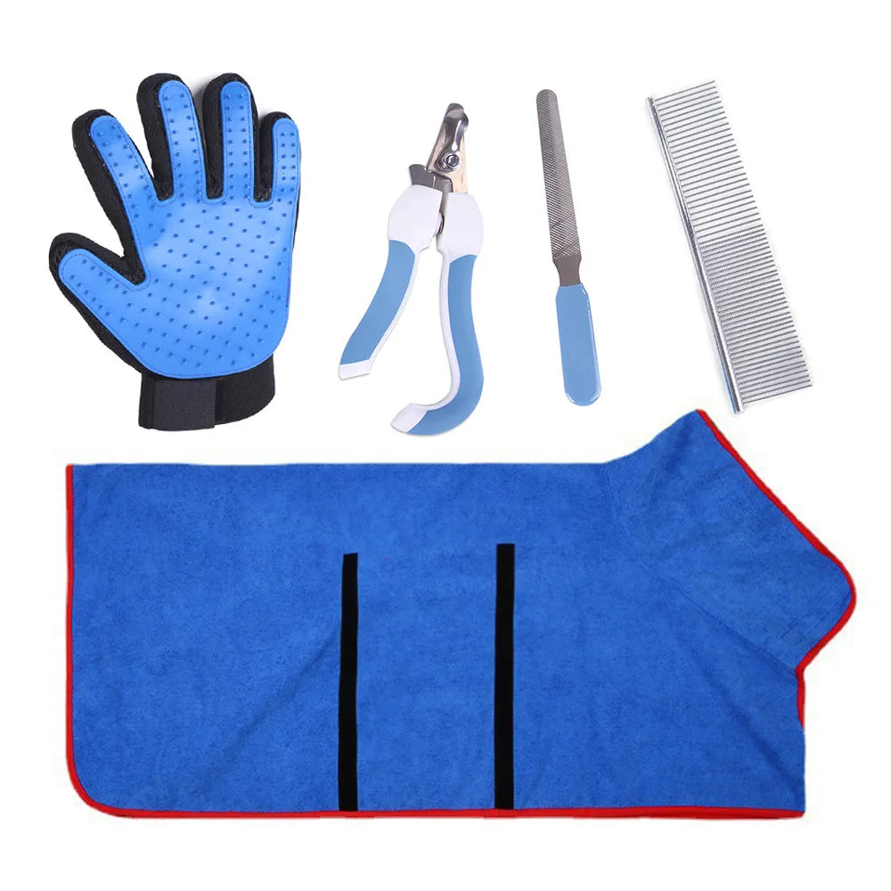Quick-Dry Pet Bath Towel Set