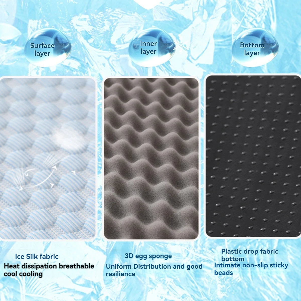 Breathable Cooling Dog Bed with Pillow