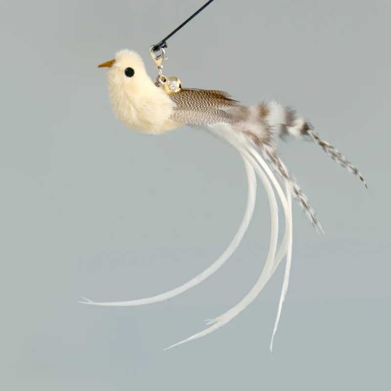 Hands-Free Suction Cup Feather Cat Wand Toy