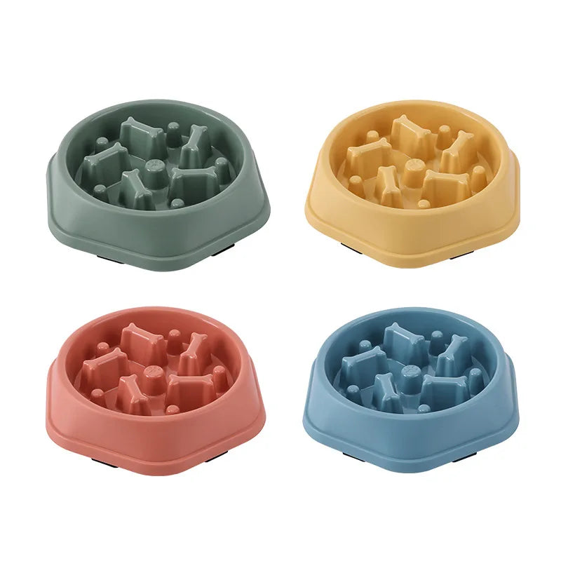 Non-Slip Slow Feeder Bowl for Dogs & Cats