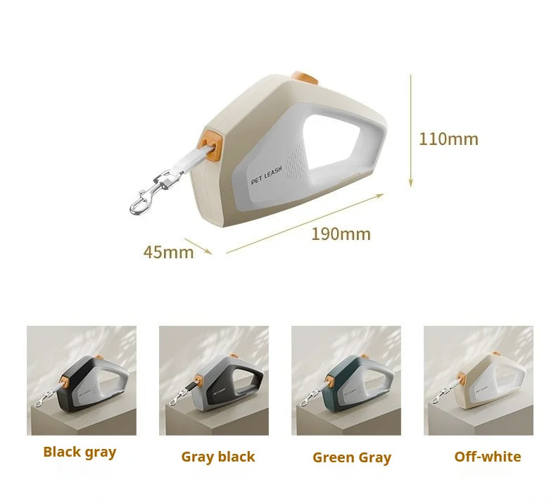 5M Retractable Dog Leash for Walking & Travel
