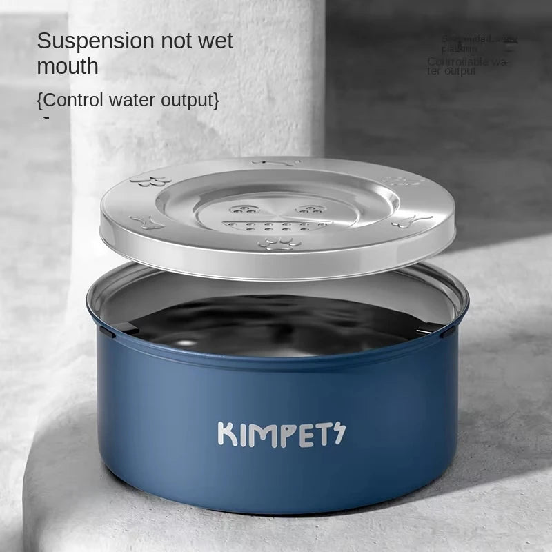 Stainless Steel Anti-Tip Slow Feeder Pet Bowl