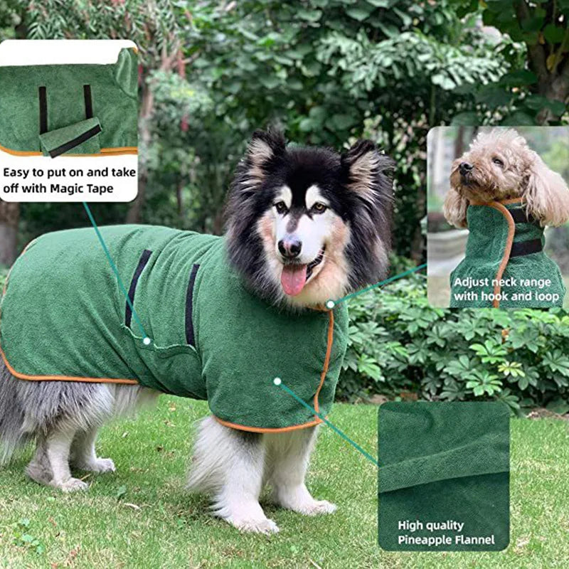 Quick-Dry Pet Bath Towel Set
