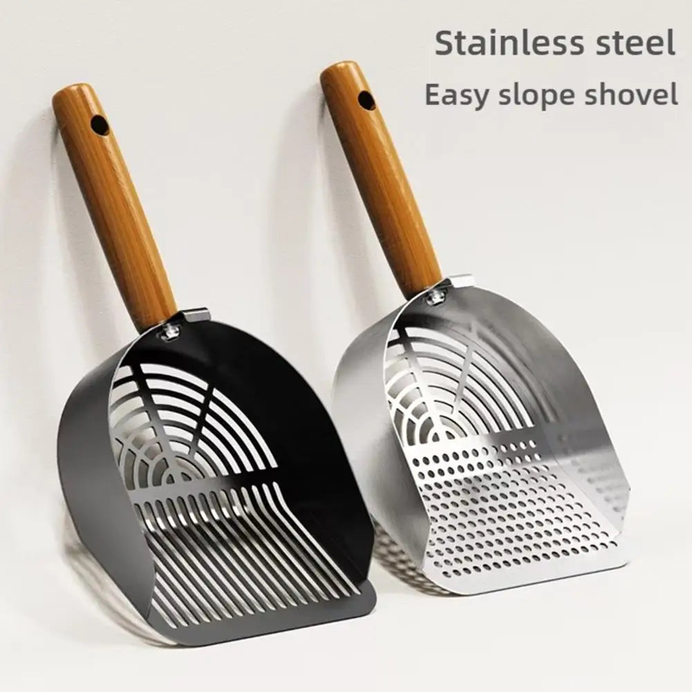 Stainless Steel Cat Litter Scoop with Long Handle