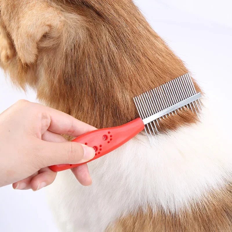 Double-Sided Pet Flea & Grooming Comb