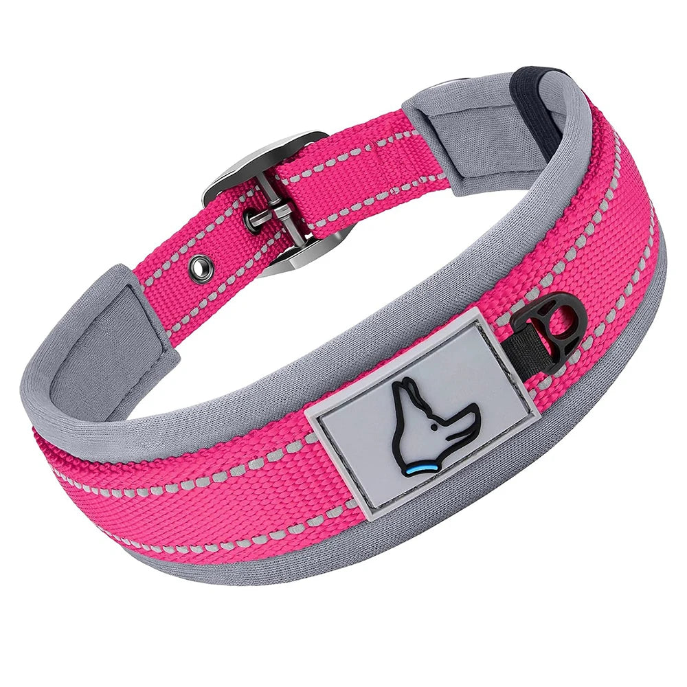 Reflective Padded Heavy-Duty Dog Collar