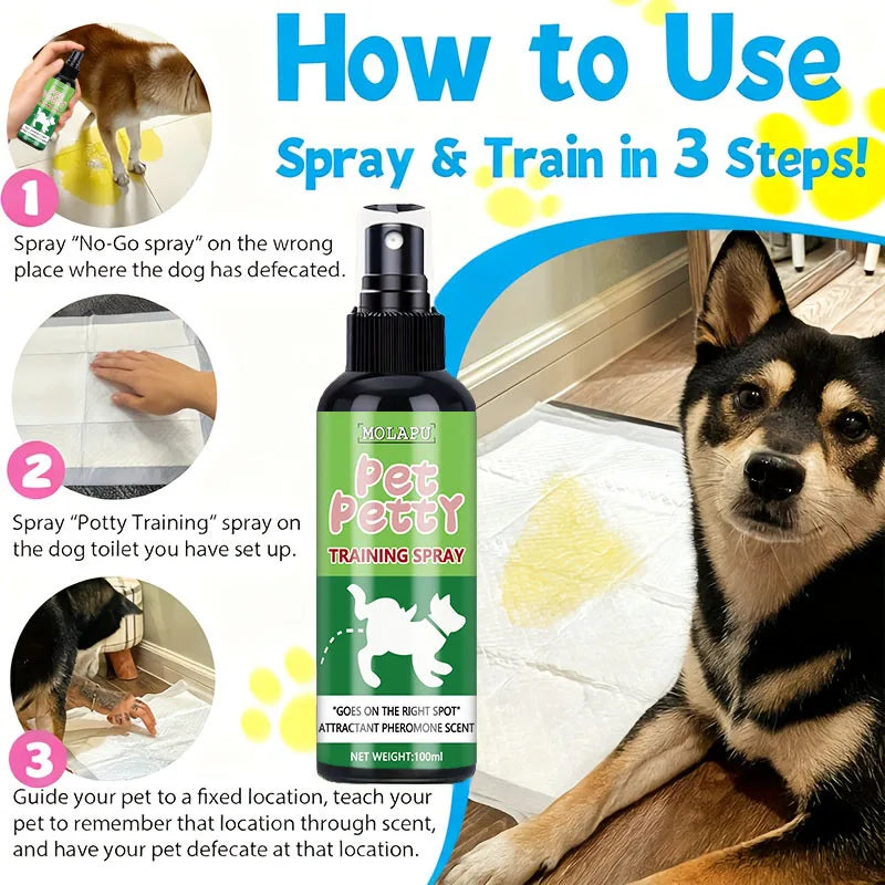 Pet Toilet Training Spray for Dogs & Cats