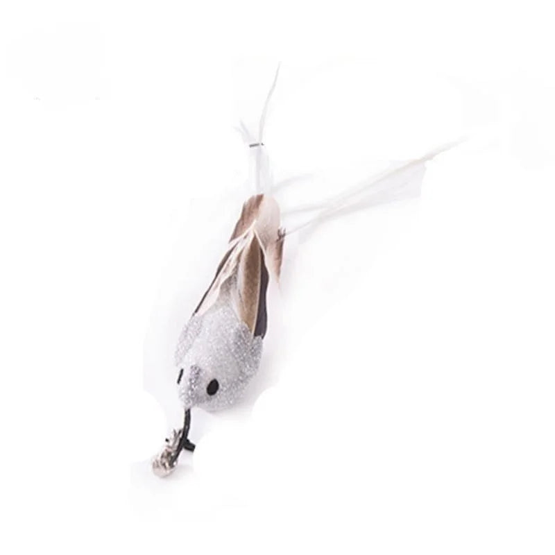 Hands-Free Suction Cup Feather Cat Wand Toy