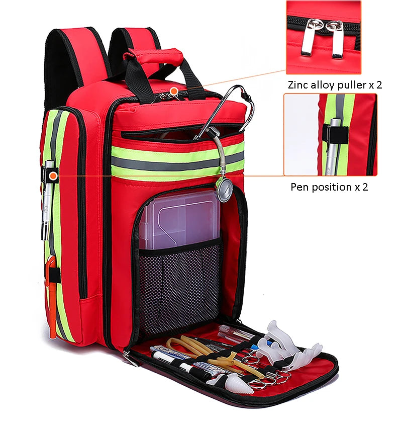 Large Capacity Emergency First Aid Backpack