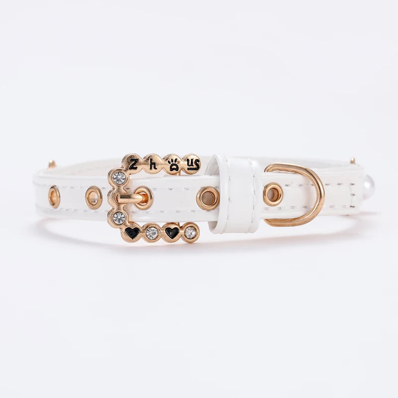 Luxury Pearl Rhinestone Pet Collar