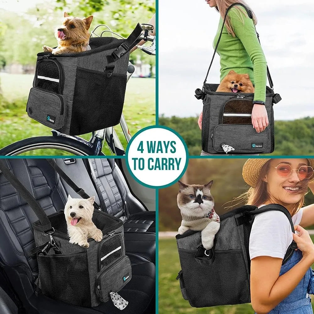 Pet Bike Basket Carrier