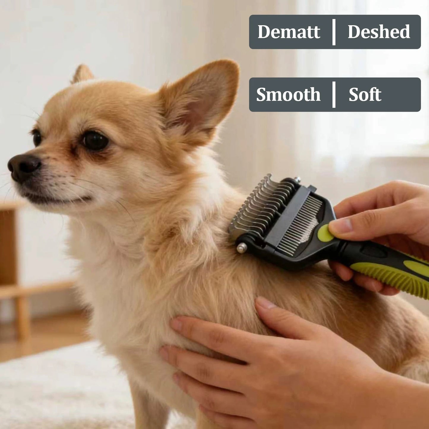 3-in-1 Pet Grooming Hair Brush