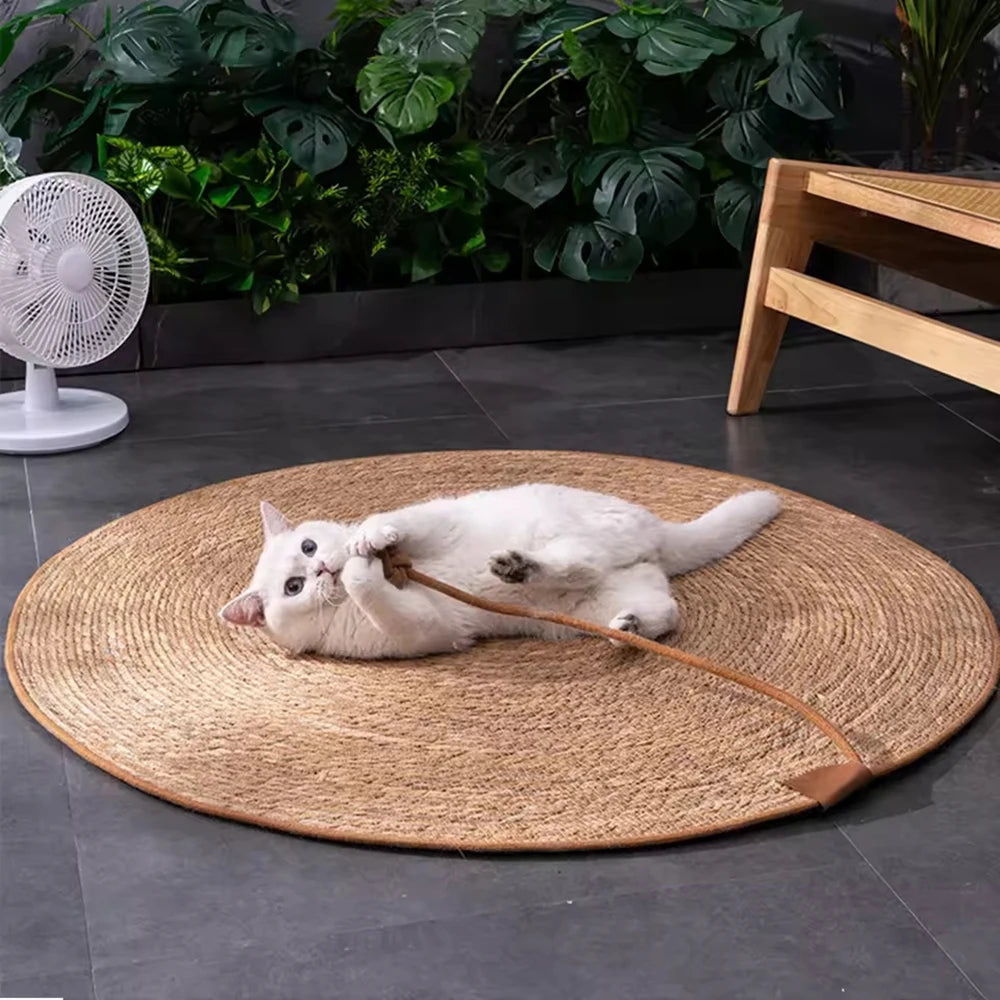 Rattan Cat Scratching Mat & Furniture Protector
