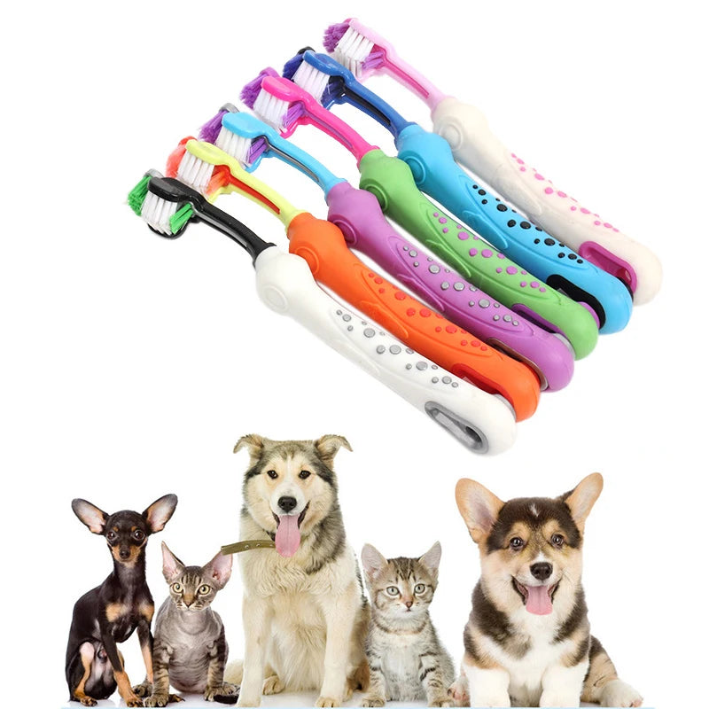 3-Sided Pet Toothbrush