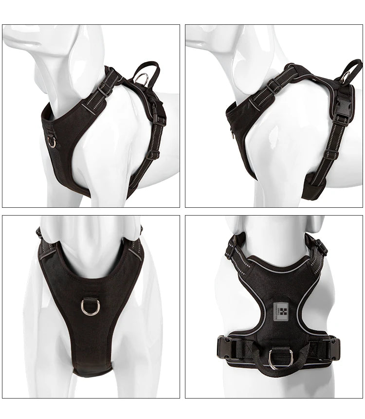 Reflective No-Pull Adjustable Dog Harness