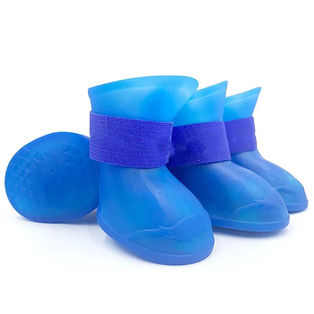 4-Piece Waterproof Anti-Slip Dog Boots