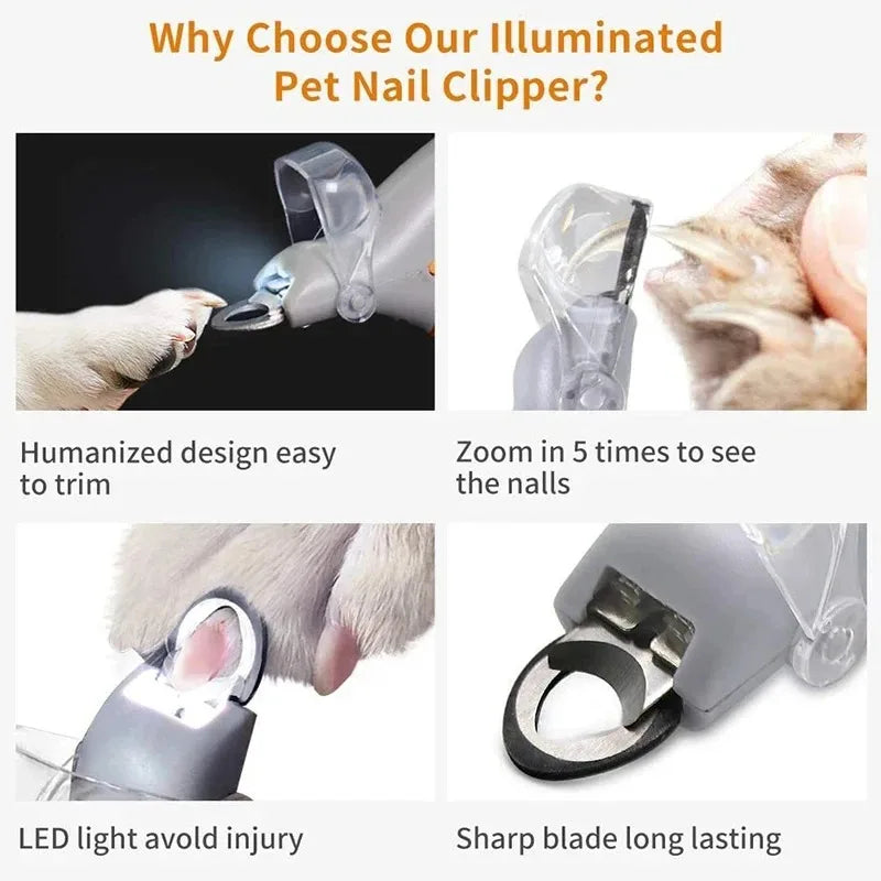 LED Pet Nail Clipper for Dogs & Cats