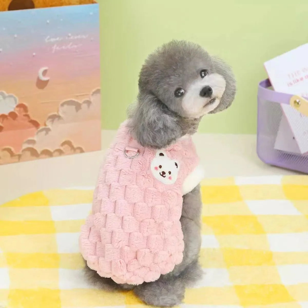 Bear Print Pet Sweater