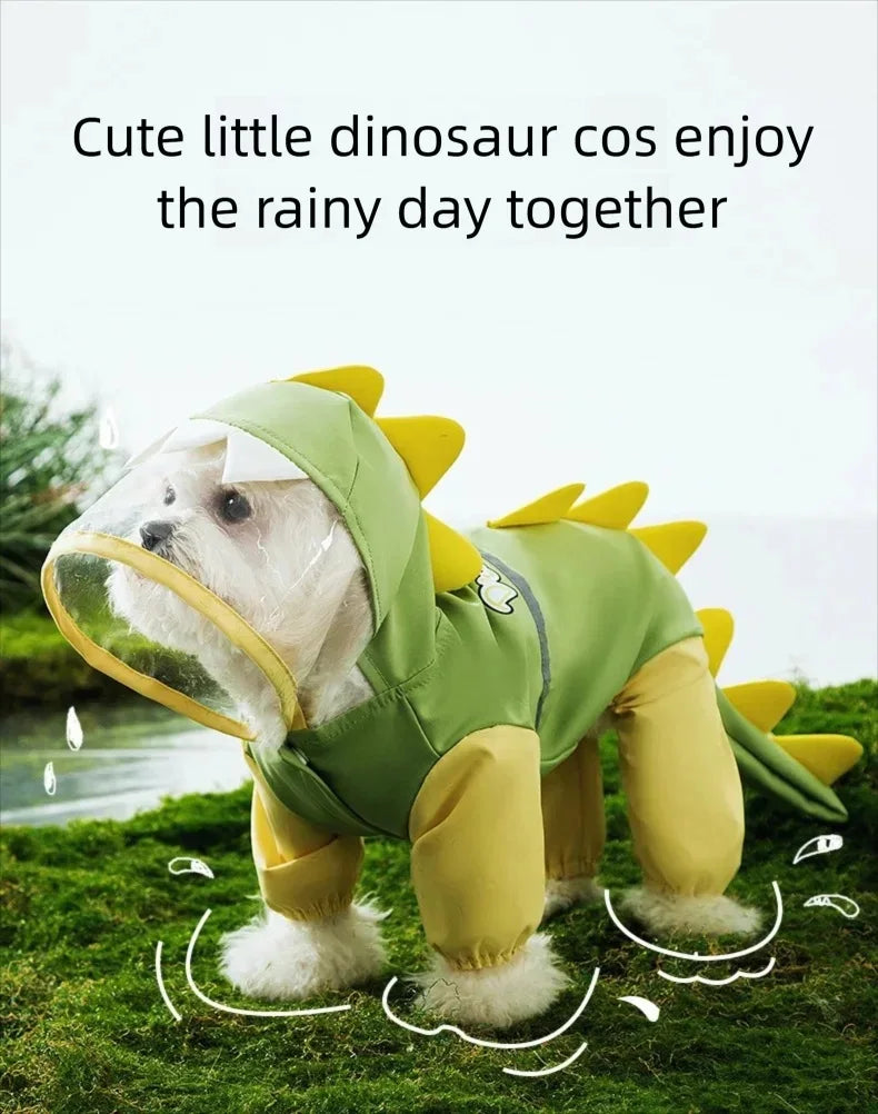 Dinosaur Dog Raincoat