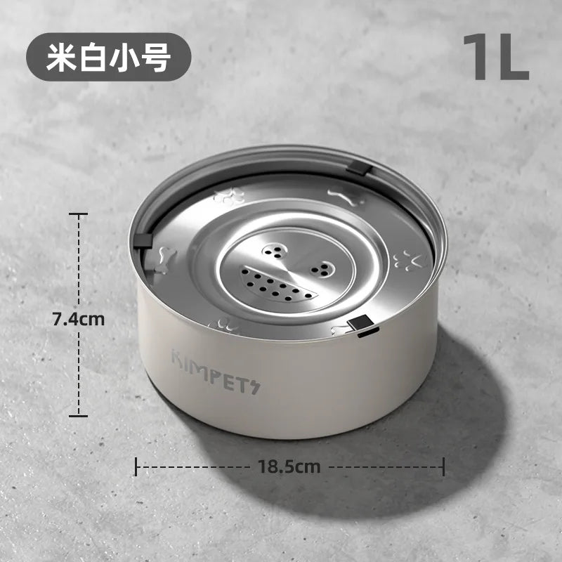 Stainless Steel Anti-Tip Slow Feeder Pet Bowl