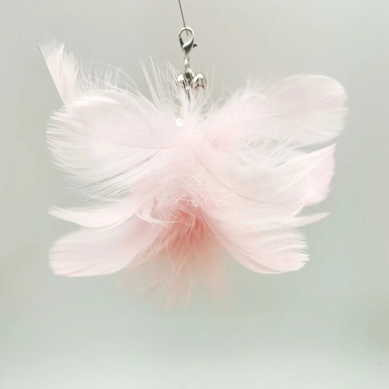 Hands-Free Suction Cup Feather Cat Wand Toy