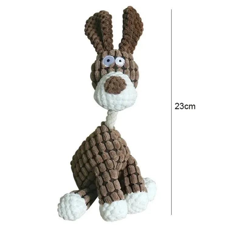 Cute Donkey Plush Squeaky Dog Toy