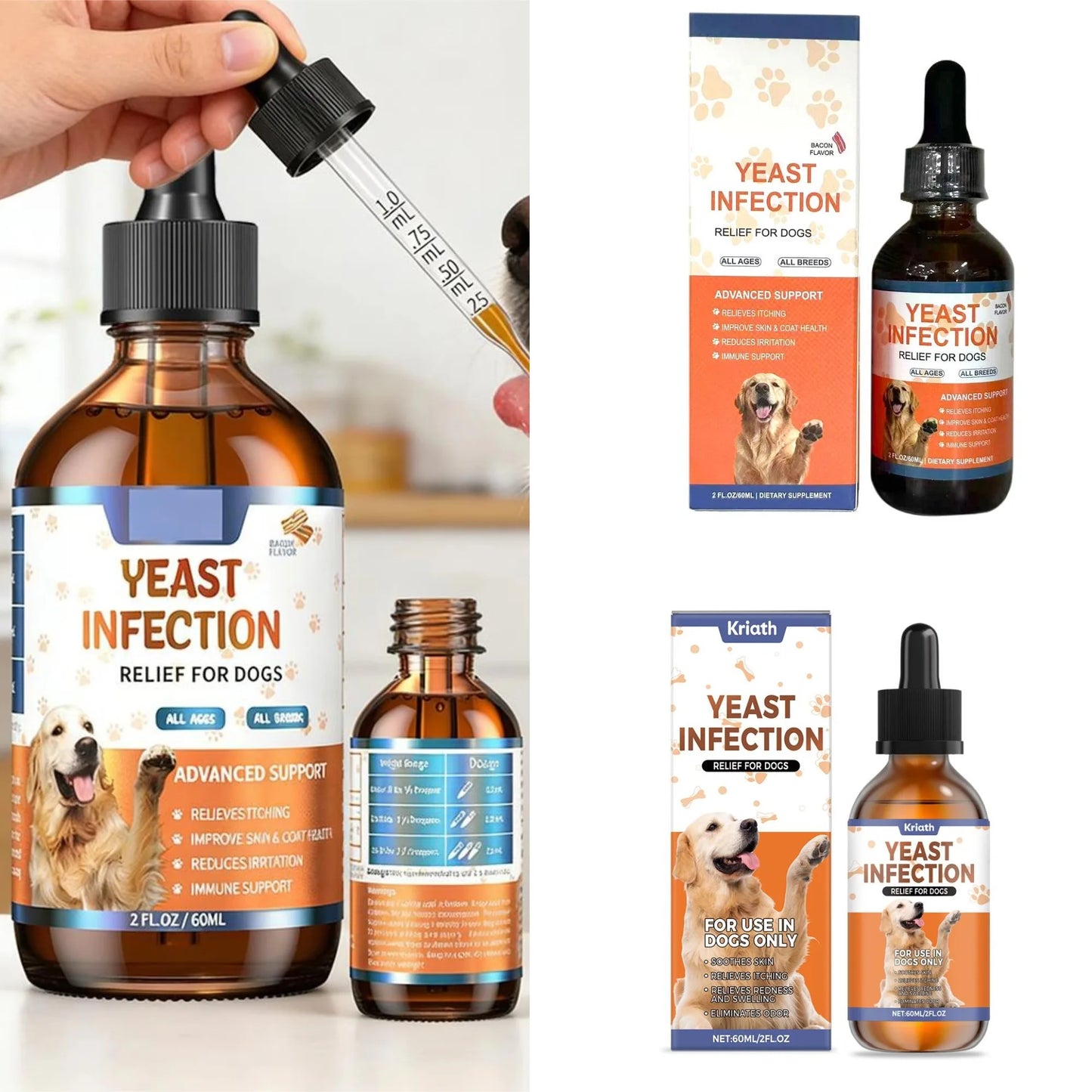 Pet Skin & Coat Care Drops (60ml)