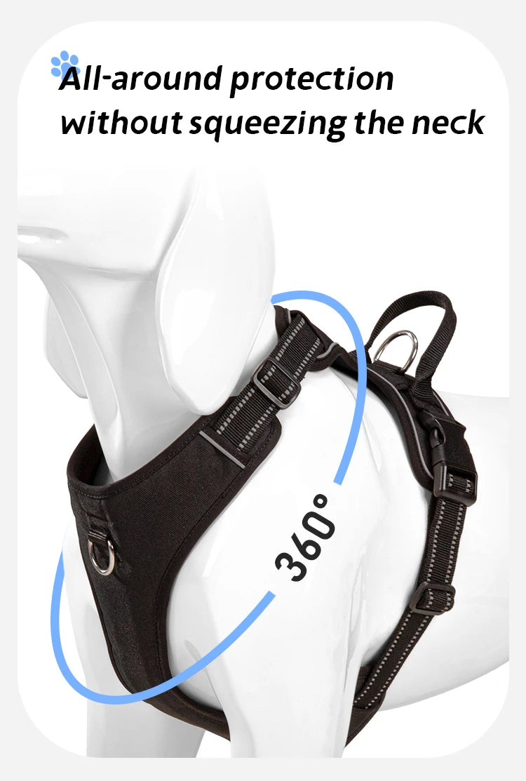 Reflective No-Pull Adjustable Dog Harness