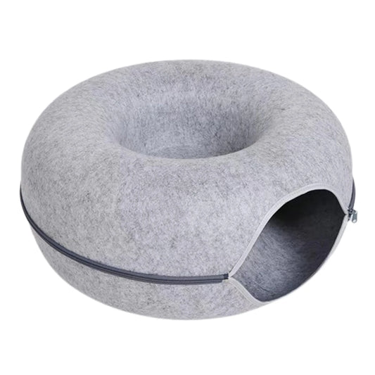 Donut Cat Tunnel Bed & Interactive Toy