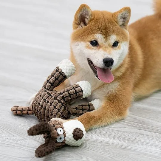 Cute Donkey Plush Squeaky Dog Toy