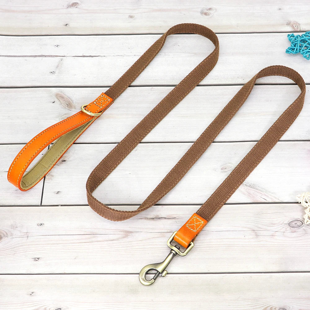 Personalized Nylon Dog Collar & Leash Set