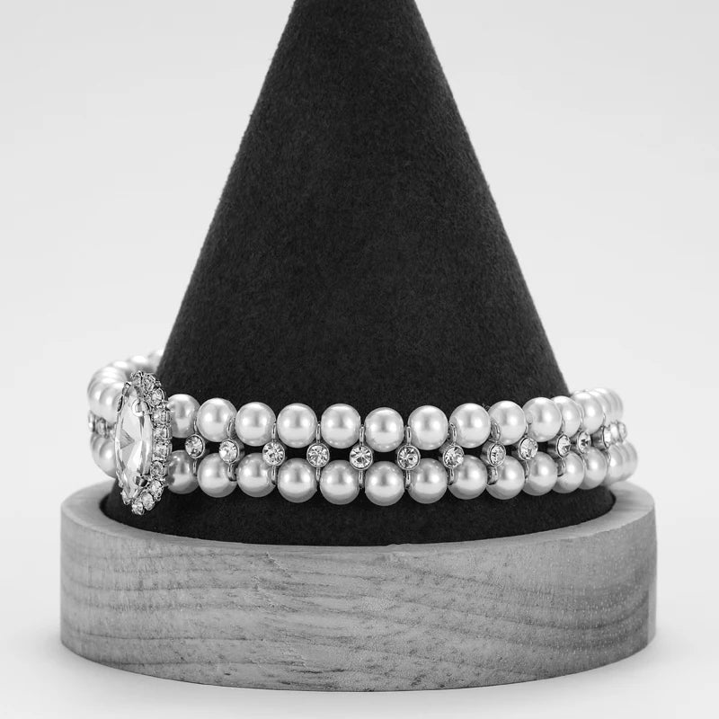 Luxury Pearl Rhinestone Pet Collar